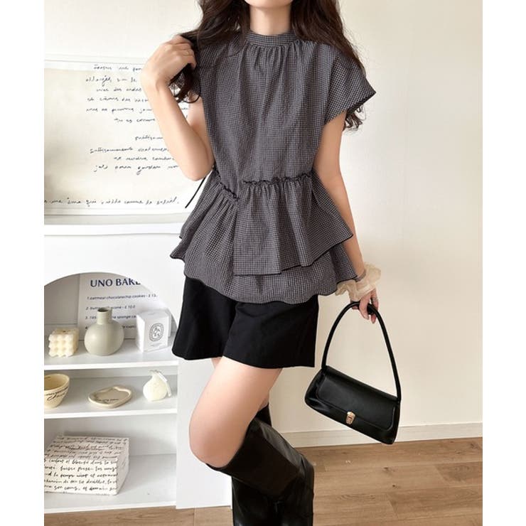 大人カジュアルに活躍。前後2wayサッカー素材アシンメトリーティアードフリルプル… | Classical Elf  | 詳細画像23 