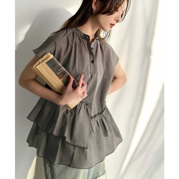 大人カジュアルに活躍。前後2wayサッカー素材アシンメトリーティアードフリルプル… | Classical Elf  | 詳細画像28 