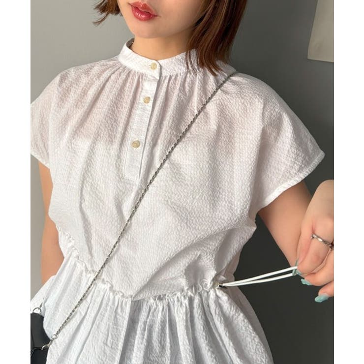 大人カジュアルに活躍。前後2wayサッカー素材アシンメトリーティアードフリルプル… | Classical Elf  | 詳細画像2 