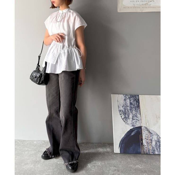 大人カジュアルに活躍。前後2wayサッカー素材アシンメトリーティアードフリルプル… | Classical Elf  | 詳細画像3 