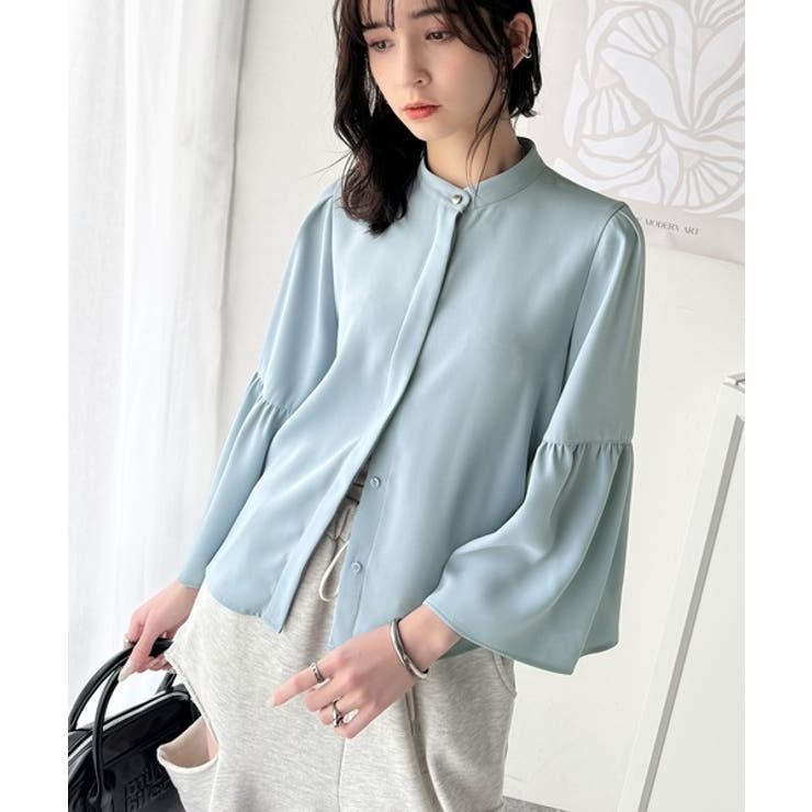 360度可愛い♪フレアスリーブバンドカラーブラウス（長袖） | Classical Elf  | 詳細画像22 