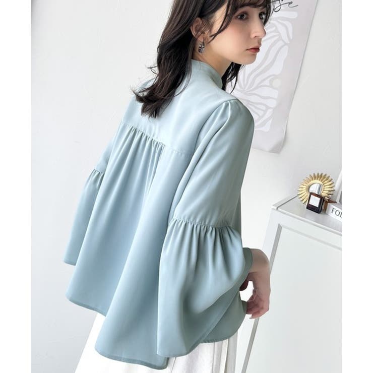 360度可愛い♪フレアスリーブバンドカラーブラウス（長袖） | Classical Elf  | 詳細画像24 