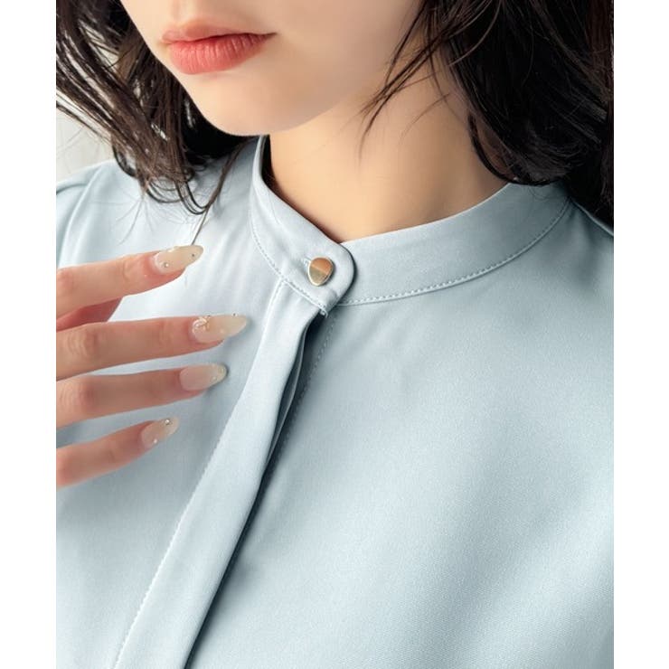 360度可愛い♪フレアスリーブバンドカラーブラウス（長袖） | Classical Elf  | 詳細画像25 