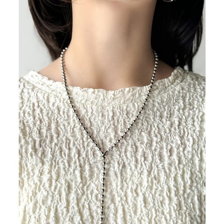 ラフに着てもサマになる！前後2wayクラッシュジャカードノーカラーブラウス（半袖… | Classical Elf  | 詳細画像29 