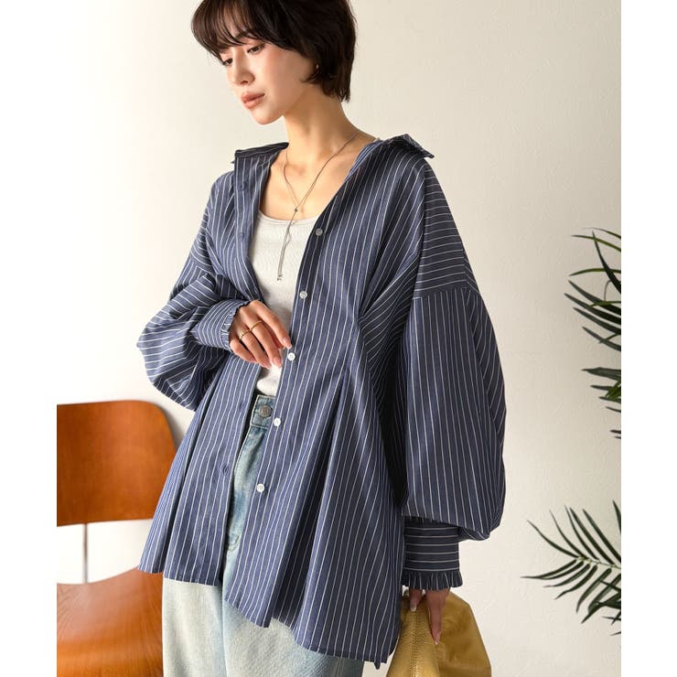 ゆめりすと　クラシック☆カトヴィツェv4 ネイビー　13号150㎝ 甘さ控えめの好バランス◎ウエストタック袖フリルビッグ長袖シャツ