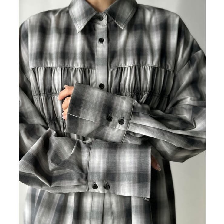 立体感を纏う。シャーリングビスチェ風ロングカフスビッグシャツ（長袖） | Classical Elf  | 詳細画像34 