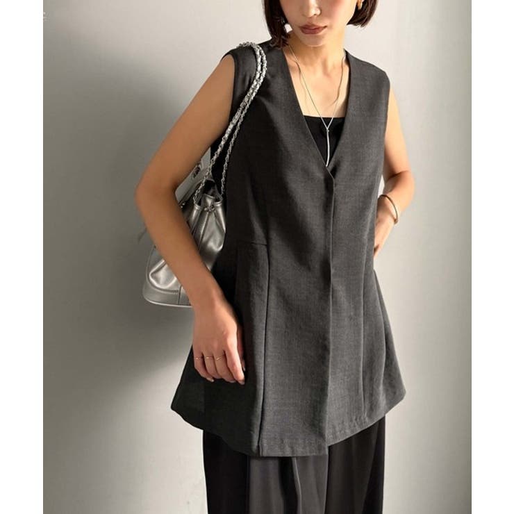 夏コーデを格上げ♪比翼デザイン麻調ペプラムジレベスト | Classical Elf  | 詳細画像20 