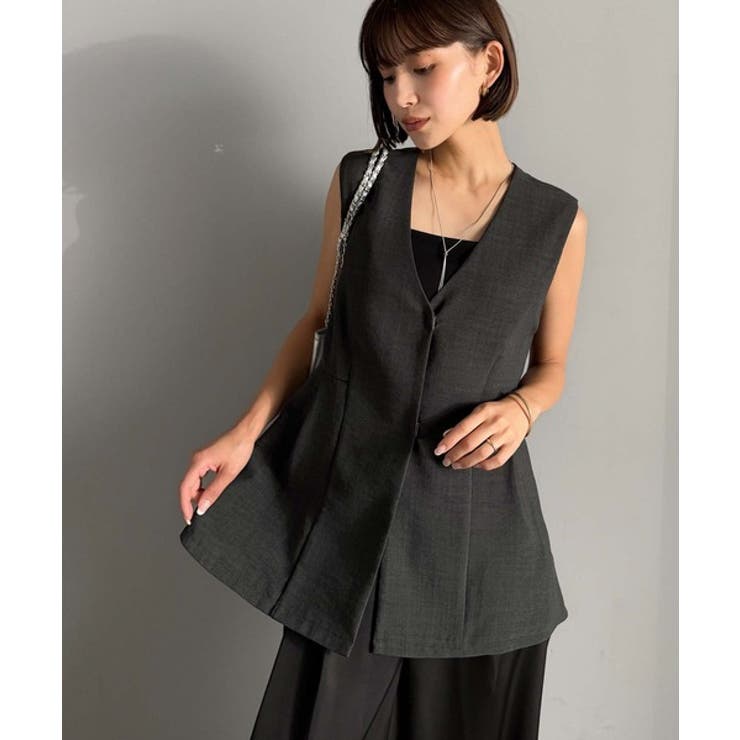 夏コーデを格上げ♪比翼デザイン麻調ペプラムジレベスト | Classical Elf  | 詳細画像23 
