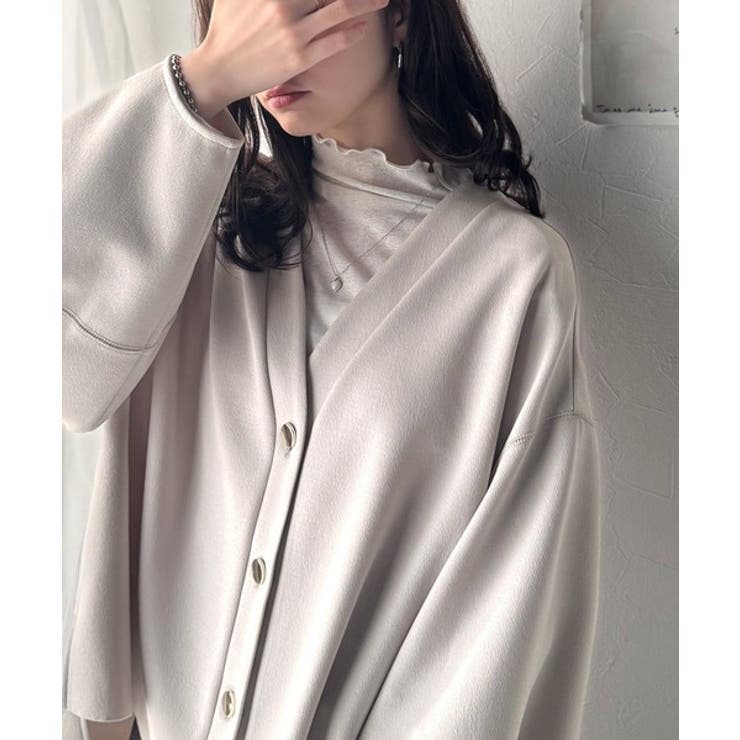 たっぽり袖×ゴールドボタンの欲張りカーデ。ランタンスリーブ金釦Vネックカーディガ… | Classical Elf  | 詳細画像24 