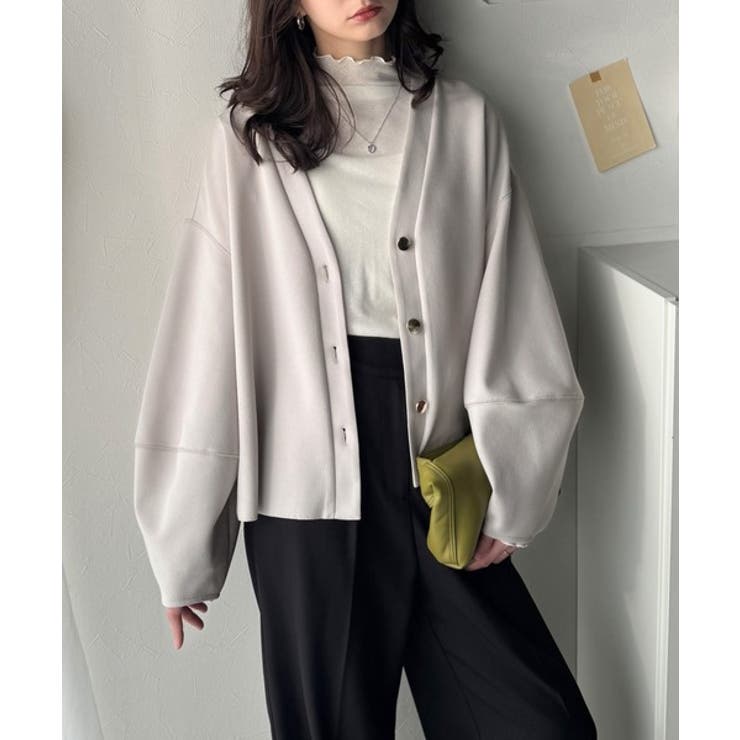 たっぽり袖×ゴールドボタンの欲張りカーデ。ランタンスリーブ金釦Vネックカーディガ… | Classical Elf  | 詳細画像27 