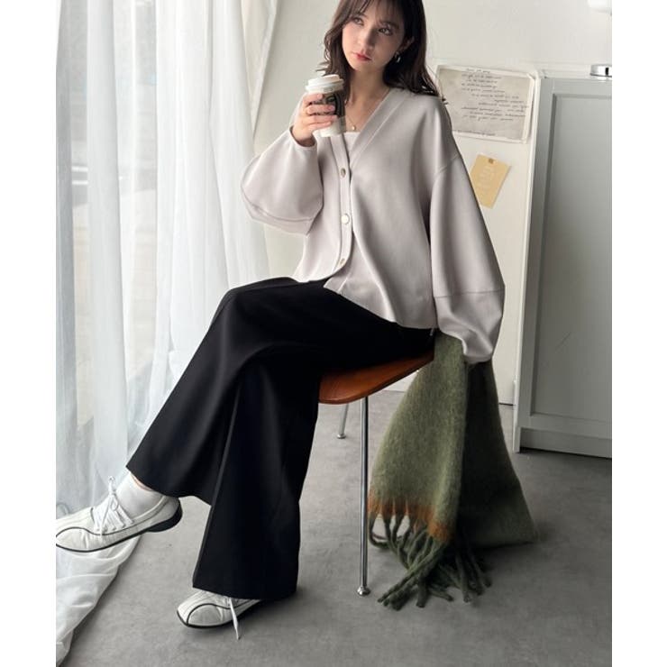 たっぽり袖×ゴールドボタンの欲張りカーデ。ランタンスリーブ金釦Vネックカーディガ… | Classical Elf  | 詳細画像28 