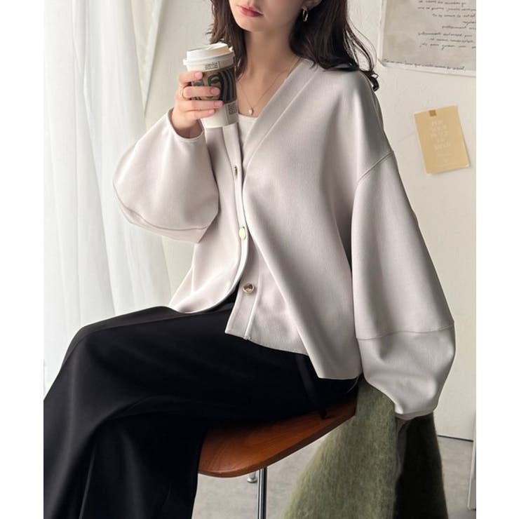 たっぽり袖×ゴールドボタンの欲張りカーデ。ランタンスリーブ金釦Vネックカーディガ… | Classical Elf  | 詳細画像29 