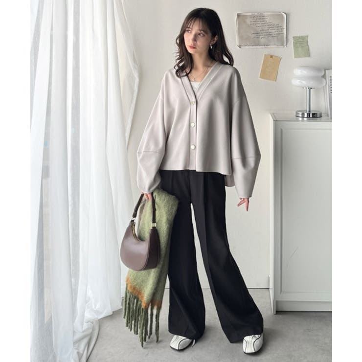 たっぽり袖×ゴールドボタンの欲張りカーデ。ランタンスリーブ金釦Vネックカーディガ… | Classical Elf  | 詳細画像31 