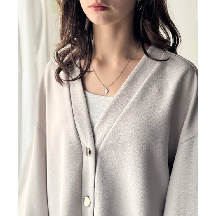 たっぽり袖×ゴールドボタンの欲張りカーデ。ランタンスリーブ金釦Vネックカーディガ… | Classical Elf  | 詳細画像42 