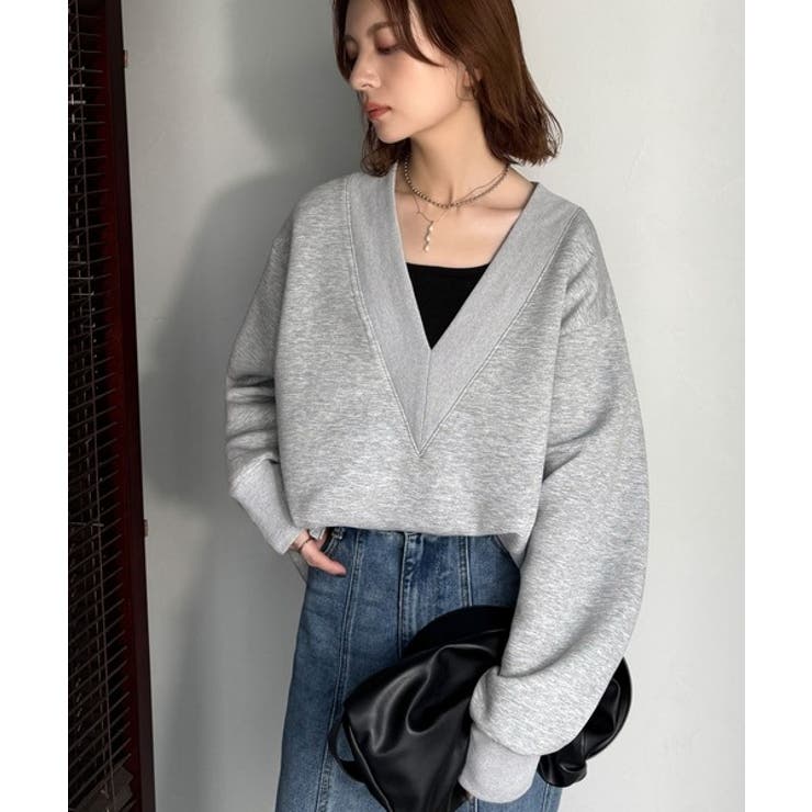 「大人の余裕感」をまとえる！Vネックダンボールカットソー（長袖） | Classical Elf  | 詳細画像6 