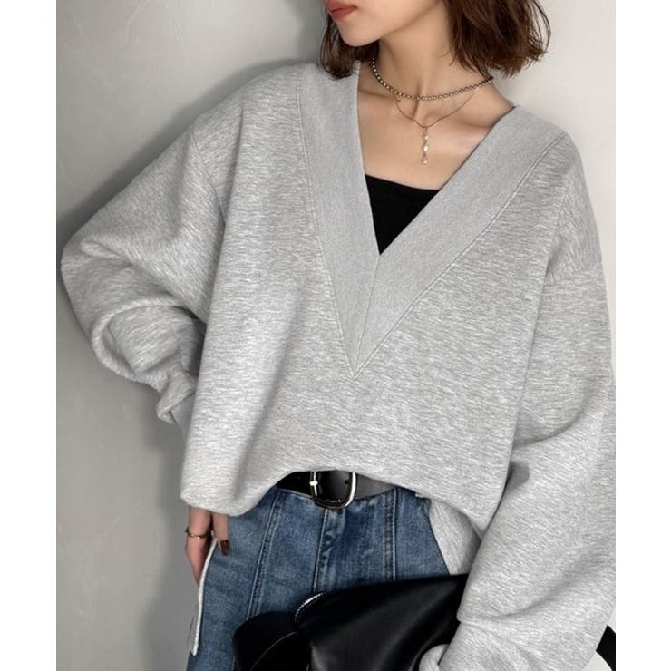 「大人の余裕感」をまとえる！Vネックダンボールカットソー（長袖） | Classical Elf  | 詳細画像7 