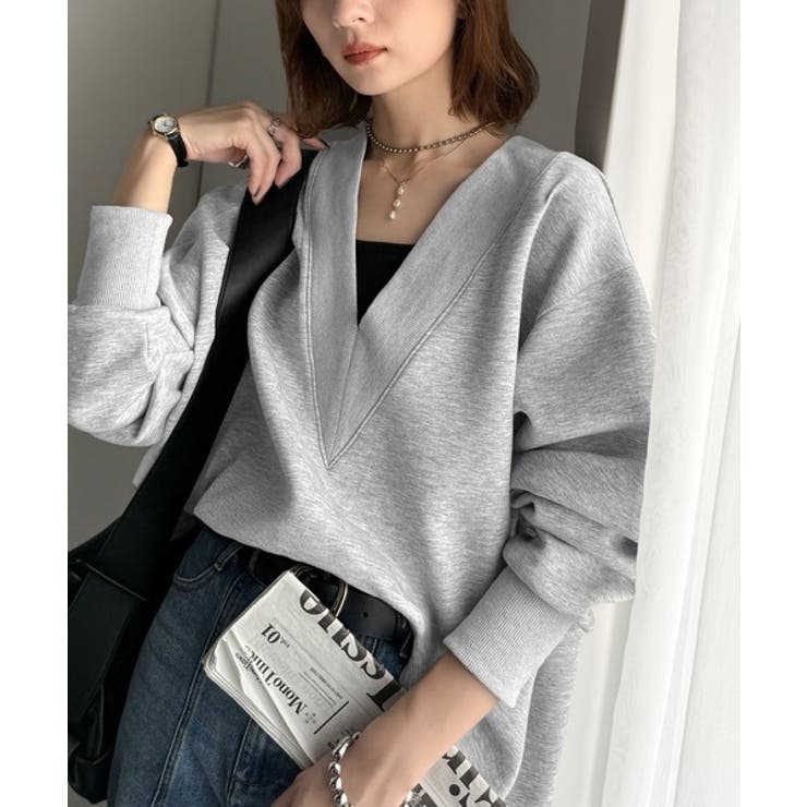 「大人の余裕感」をまとえる！Vネックダンボールカットソー（長袖） | Classical Elf  | 詳細画像9 