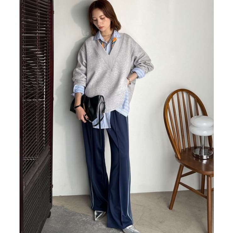 「大人の余裕感」をまとえる！Vネックダンボールカットソー（長袖） | Classical Elf  | 詳細画像14 