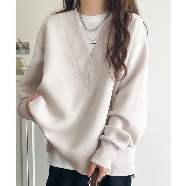 「大人の余裕感」をまとえる！Vネックダンボールカットソー（長袖） | Classical Elf  | 詳細画像29 