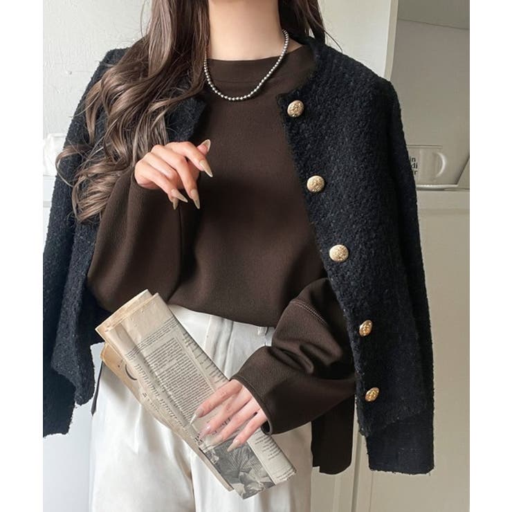 ゆったりシルエットでこなれ感を演出◎ランタンスリーブカットジョーゼットプルオーバ… | Classical Elf  | 詳細画像32 