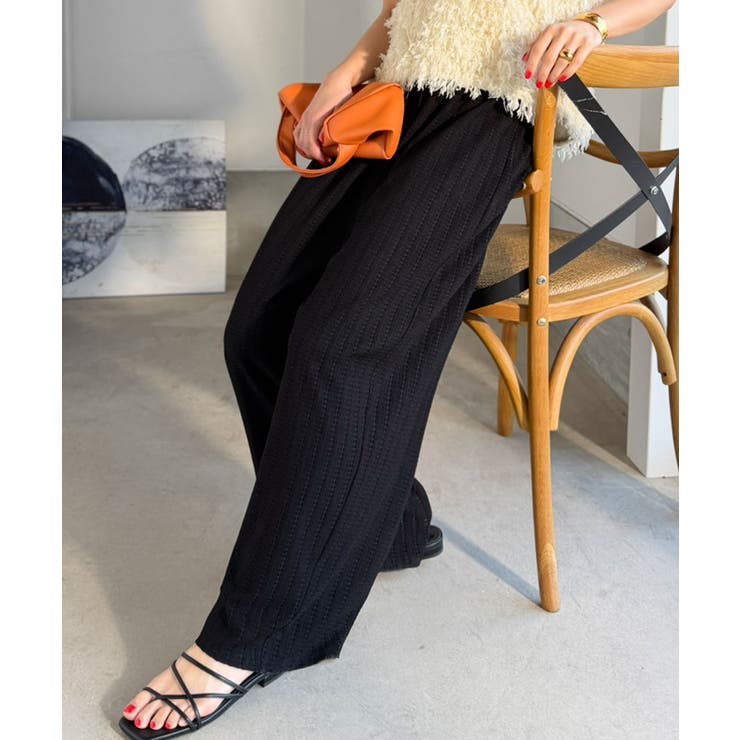 透かし編みでラクチンに映える♪ジャガードレースギャザーコクーンパンツ | Classical Elf  | 詳細画像13 