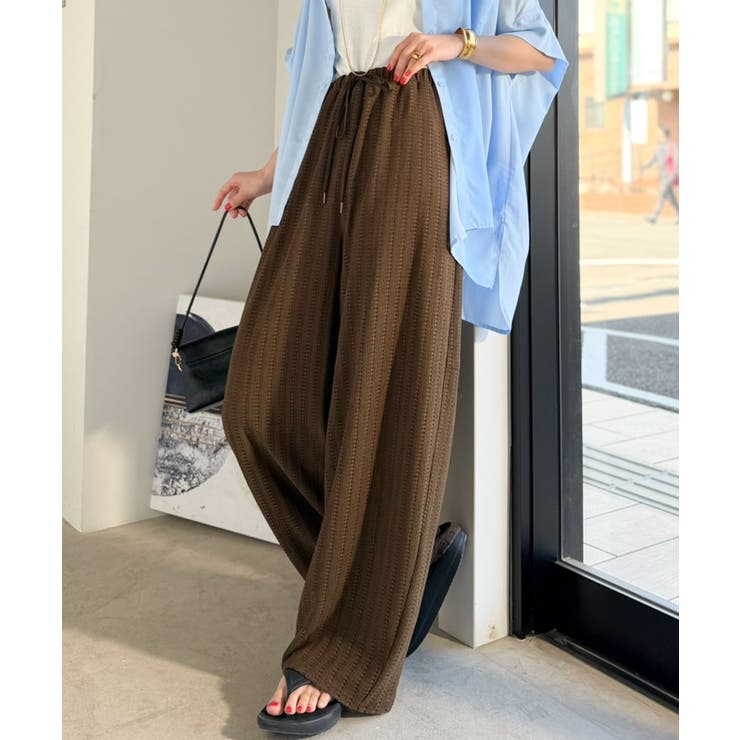 透かし編みでラクチンに映える♪ジャガードレースギャザーコクーンパンツ | Classical Elf  | 詳細画像22 