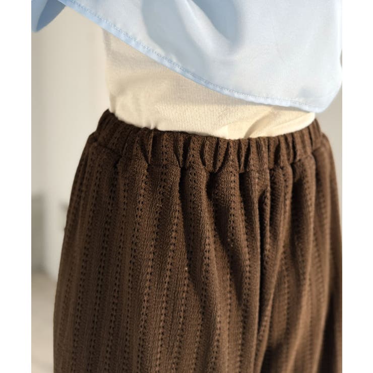 透かし編みでラクチンに映える♪ジャガードレースギャザーコクーンパンツ | Classical Elf  | 詳細画像28 