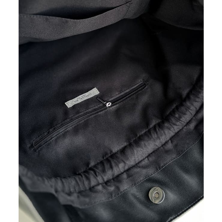 きゅっと絞って可愛さ◎フェイクレザービッグトートバッグ | Classical Elf  | 詳細画像13 