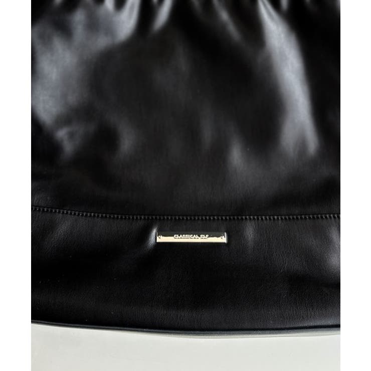 きゅっと絞って可愛さ◎フェイクレザービッグトートバッグ | Classical Elf  | 詳細画像15 