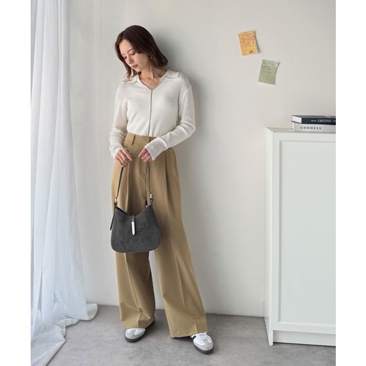 大人の余裕を魅せる。スウェードライクメタルパーツワンハンドルバッグ | Classical Elf  | 詳細画像11 