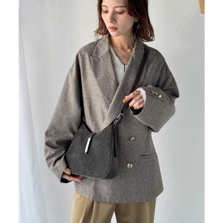 大人の余裕を魅せる。スウェードライクメタルパーツワンハンドルバッグ | Classical Elf  | 詳細画像13 