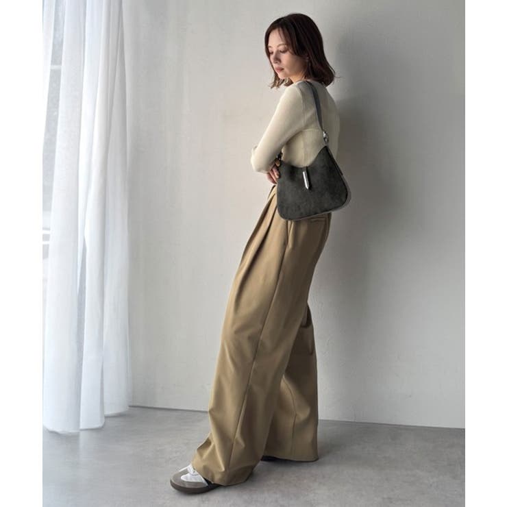 大人の余裕を魅せる。スウェードライクメタルパーツワンハンドルバッグ | Classical Elf  | 詳細画像15 