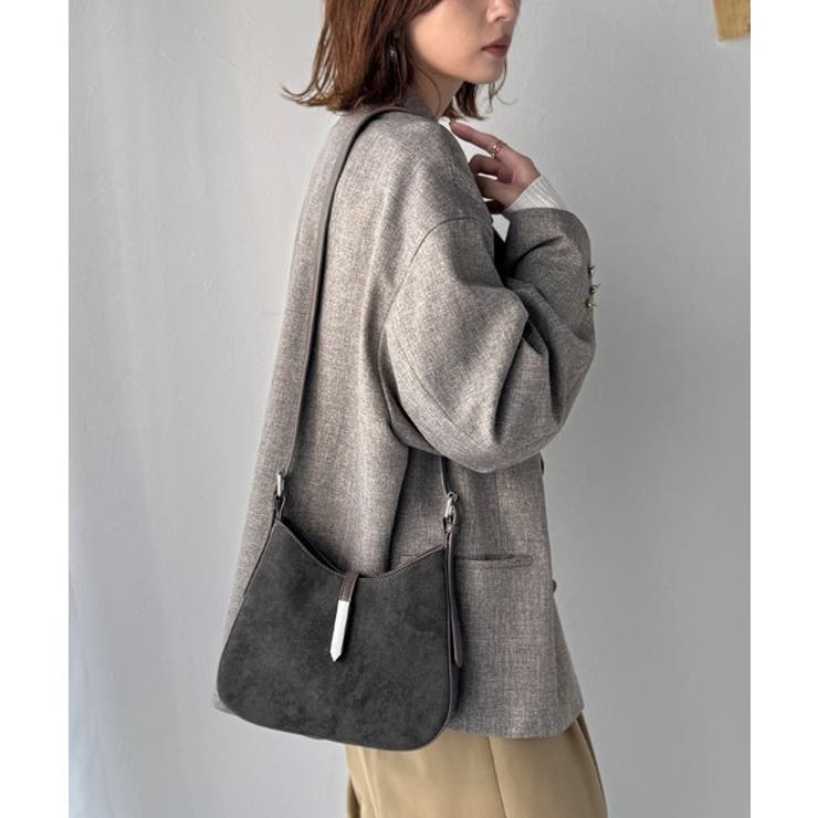 大人の余裕を魅せる。スウェードライクメタルパーツワンハンドルバッグ | Classical Elf  | 詳細画像16 