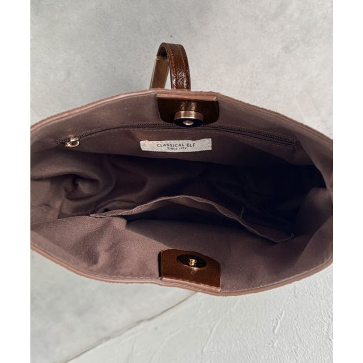 大人の余裕を魅せる。スウェードライクメタルパーツワンハンドルバッグ | Classical Elf  | 詳細画像28 