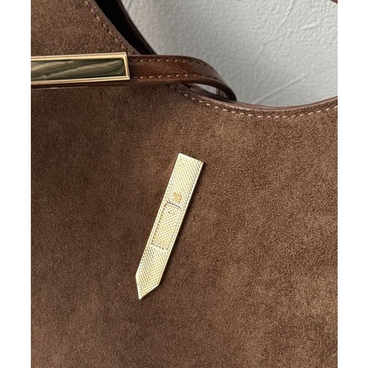 大人の余裕を魅せる。スウェードライクメタルパーツワンハンドルバッグ | Classical Elf  | 詳細画像30 