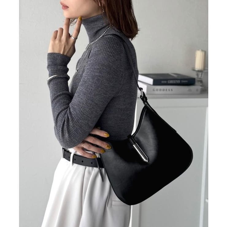 大人の余裕を魅せる。スウェードライクメタルパーツワンハンドルバッグ | Classical Elf  | 詳細画像1 