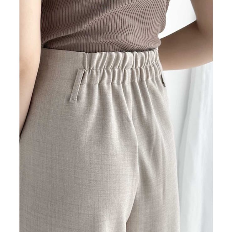 さらっと美脚見せ。メランジ タックワイドパンツ | Classical Elf  | 詳細画像23 