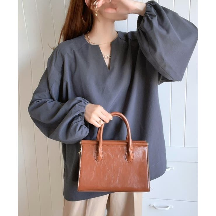 大人のナチュラルな抜け感。2way バルーン袖キーネックトップス | Classical Elf  | 詳細画像10 