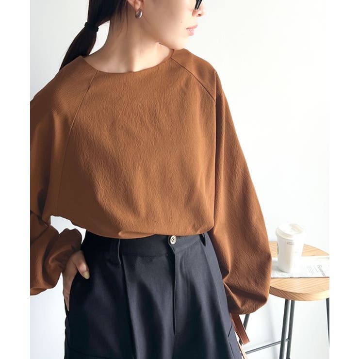 大人のナチュラルな抜け感。2way バルーン袖キーネックトップス | Classical Elf  | 詳細画像22 