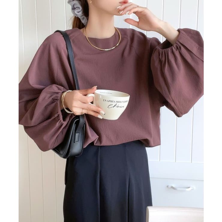 大人のナチュラルな抜け感。2way バルーン袖キーネックトップス | Classical Elf  | 詳細画像25 