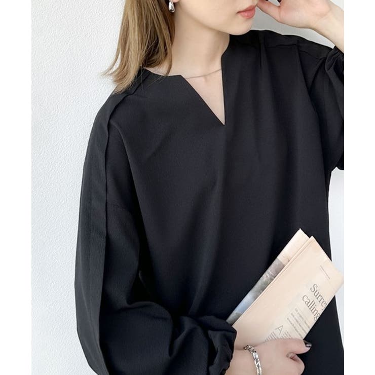 大人のナチュラルな抜け感。2way バルーン袖キーネックトップス | Classical Elf  | 詳細画像2 