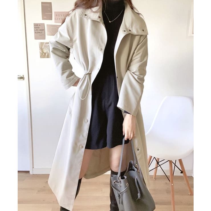 大人の必需品！ スタンドネックドロストコート[品番：WZ000004876