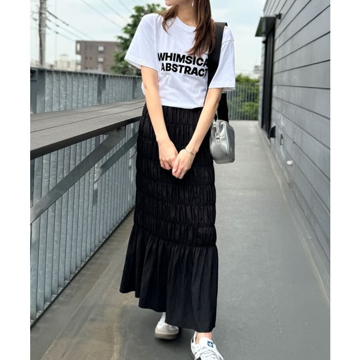 光沢感とシルエットが女性らしい。マーメイド風シャーリングナロースカート(ロング丈… | Classical Elf  | 詳細画像8 