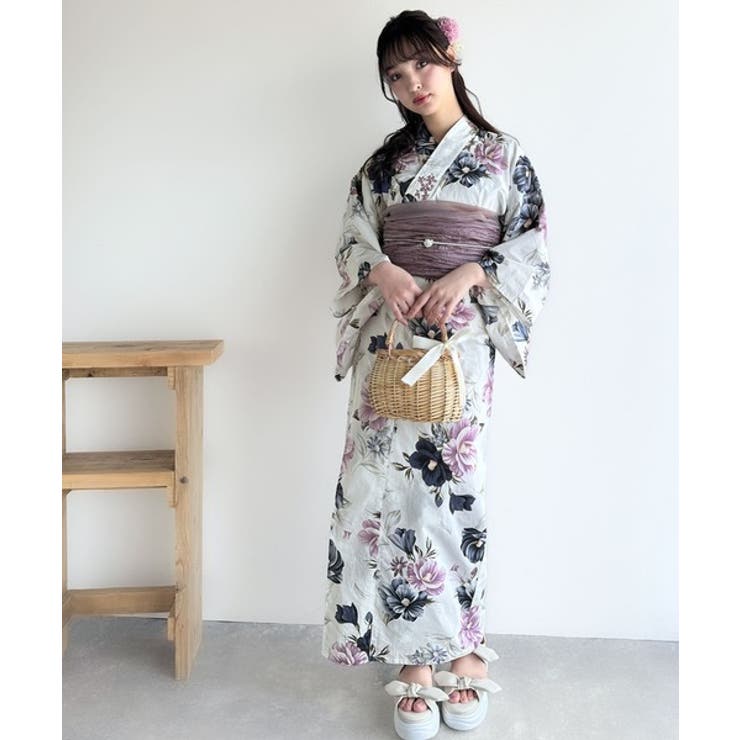 浴衣２点セット。花柄モチーフ浴衣（浴衣・兵児帯） | Classical Elf  | 詳細画像78 