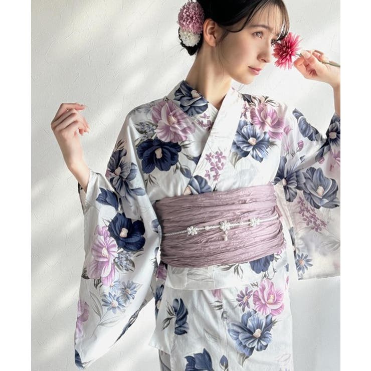 浴衣２点セット。花柄モチーフ浴衣（浴衣・兵児帯） | Classical Elf  | 詳細画像82 