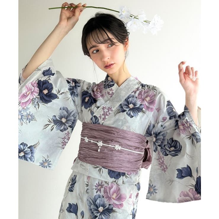 浴衣２点セット。花柄モチーフ浴衣（浴衣・兵児帯） | Classical Elf  | 詳細画像88 