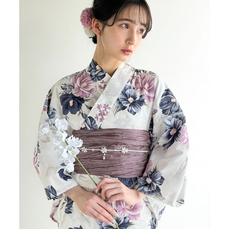 浴衣２点セット。花柄モチーフ浴衣（浴衣・兵児帯） | Classical Elf  | 詳細画像89 