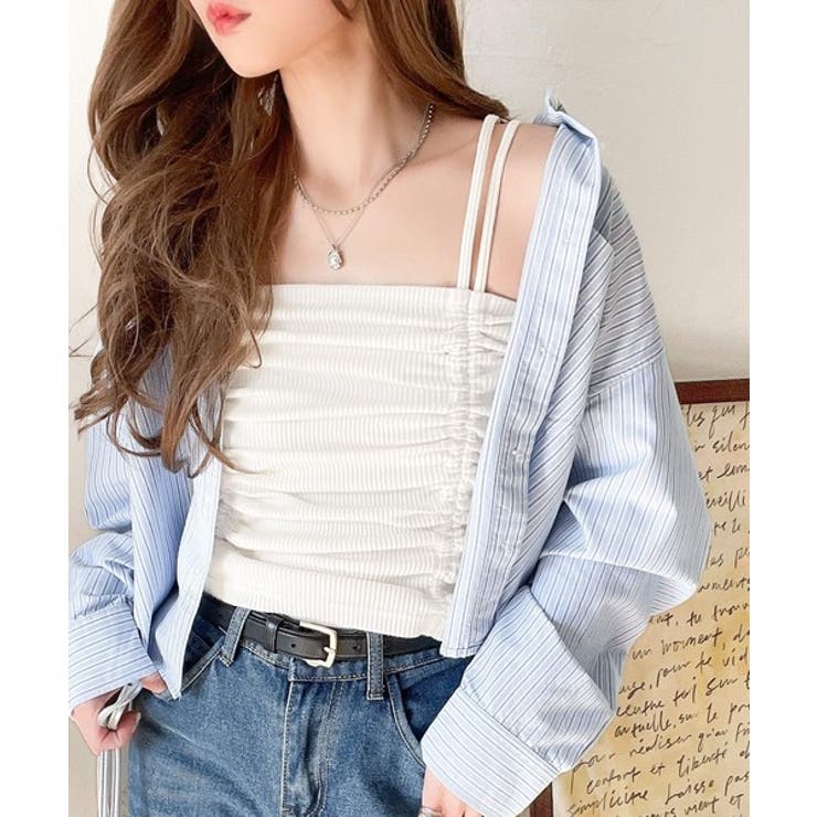 アイボリー | 大人のシルエット。マルチwayドロストキャミソール | Classical Elf 