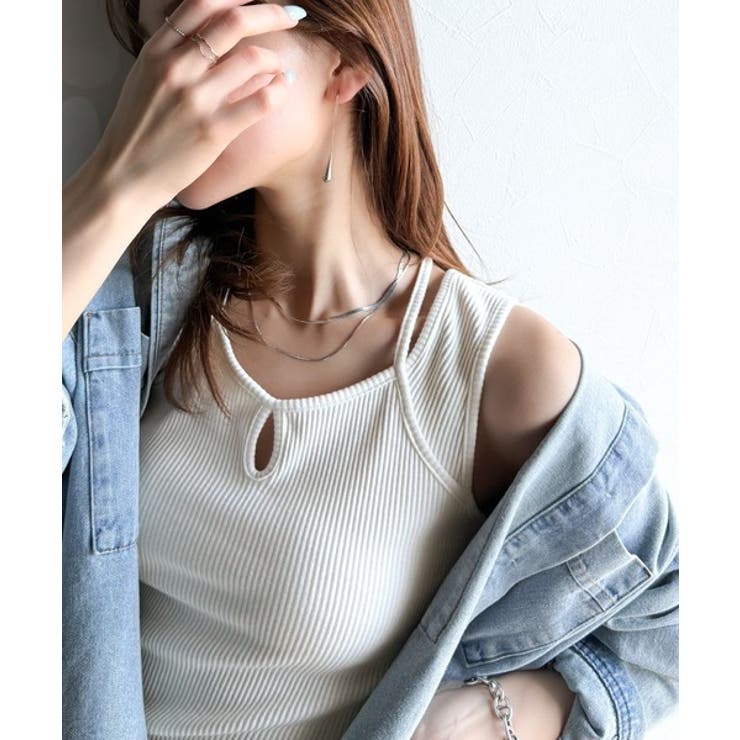 格安SALEスタート！ 今期スタヘビロテ間違いなし。リブタンクトップ[品番 トップス