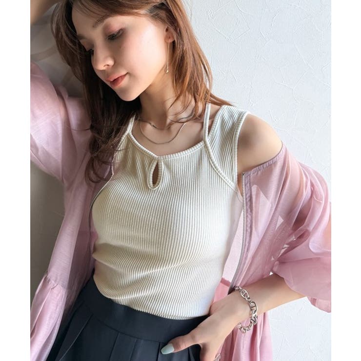 今期スタヘビロテ間違いなし。リブタンクトップ[品番